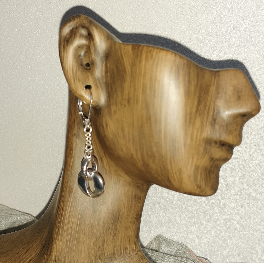 Napier Silver Tone Dangle Earrings  SALE 20% OFF